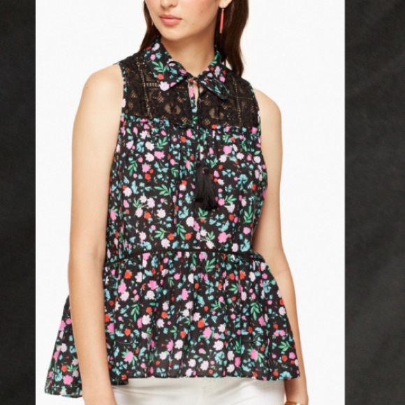 Kate Spade lace yoke top - Picture 5 of 5